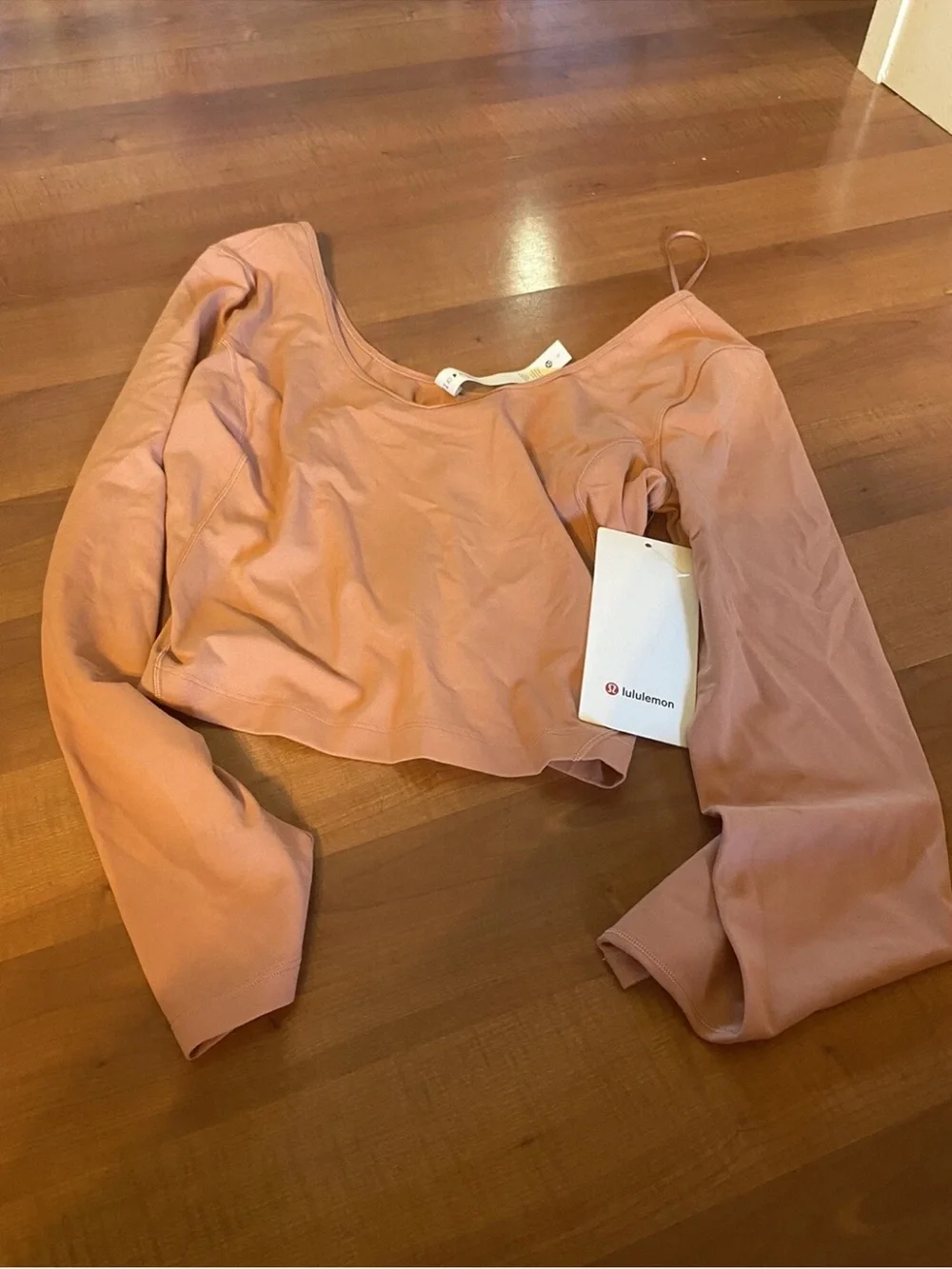 Lululemon Align Long Sleeve NWT Pink Savannah Size 8 Crop